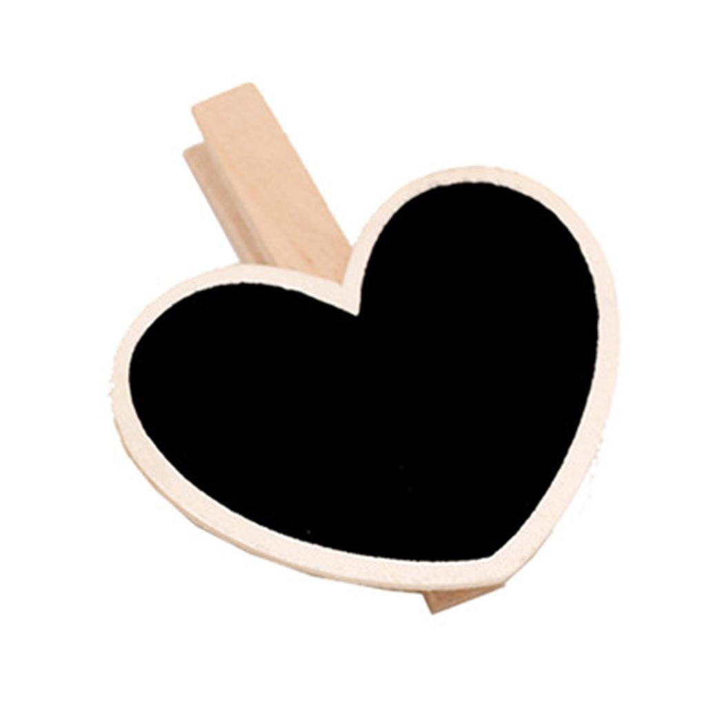 50Pcs Small Chalkboard Signs with Clips Small Wood Blackboard with Pegs for Wedding Birthday Place Card Name Card