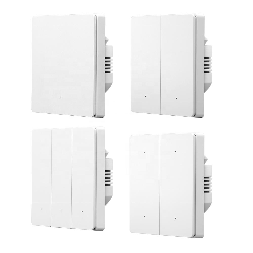 Lerlink A2 Series Tuya Wifi Smart Home Wifi Push Button Wall Switch Work with Alexa Google Home Yandex