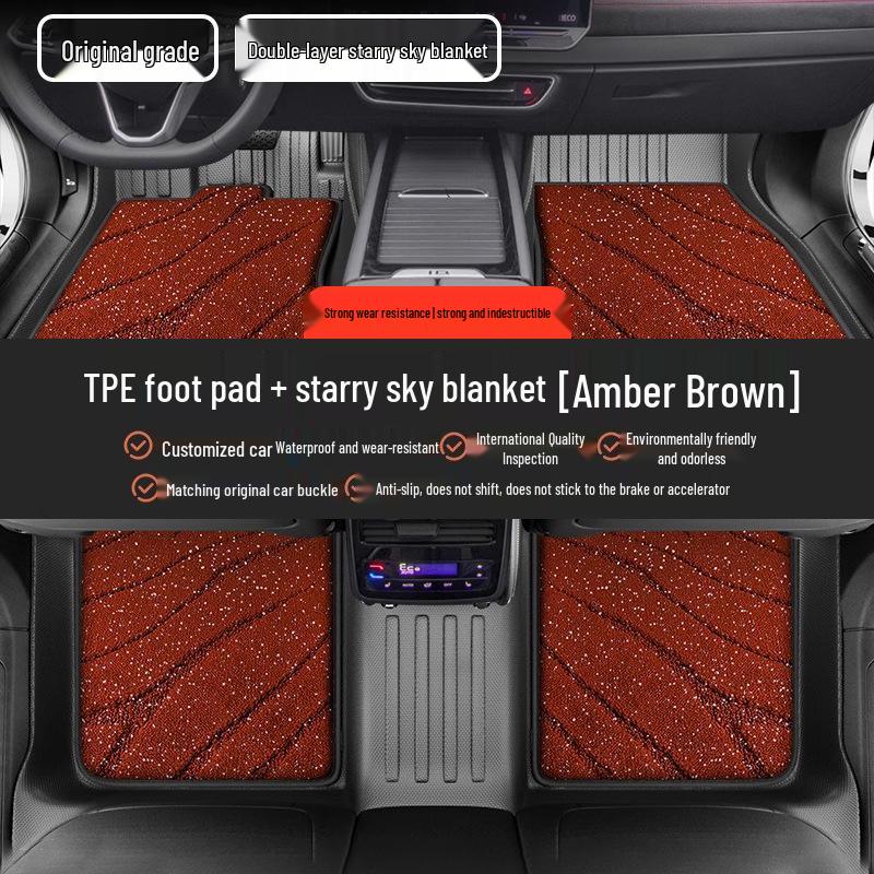 TPE All-Weather Floor Mats for Buick: Envision PLUS, Regal, LaCrosse, Excelle e5, Verano, Blue 6