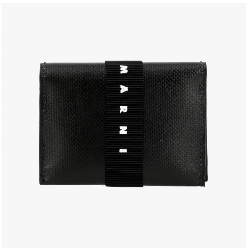 Marni Origami Pvc Banded Card Wallet Pfmi0078a0 P5769 00n99
