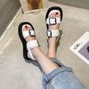 Fashion Platform Sandales 3cm Heel Buckle Basic Women Shoes Female Women Sandals Fashion Summer Sandaliasgh65