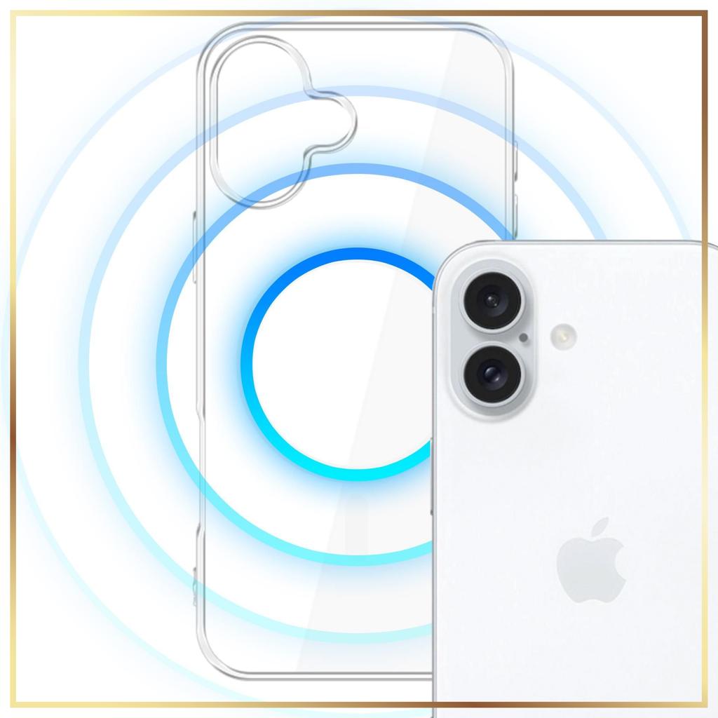 Etui 3Mk Clear Magcase Do Magsafe, Do Iphone 16, Przezroczysto-Białe