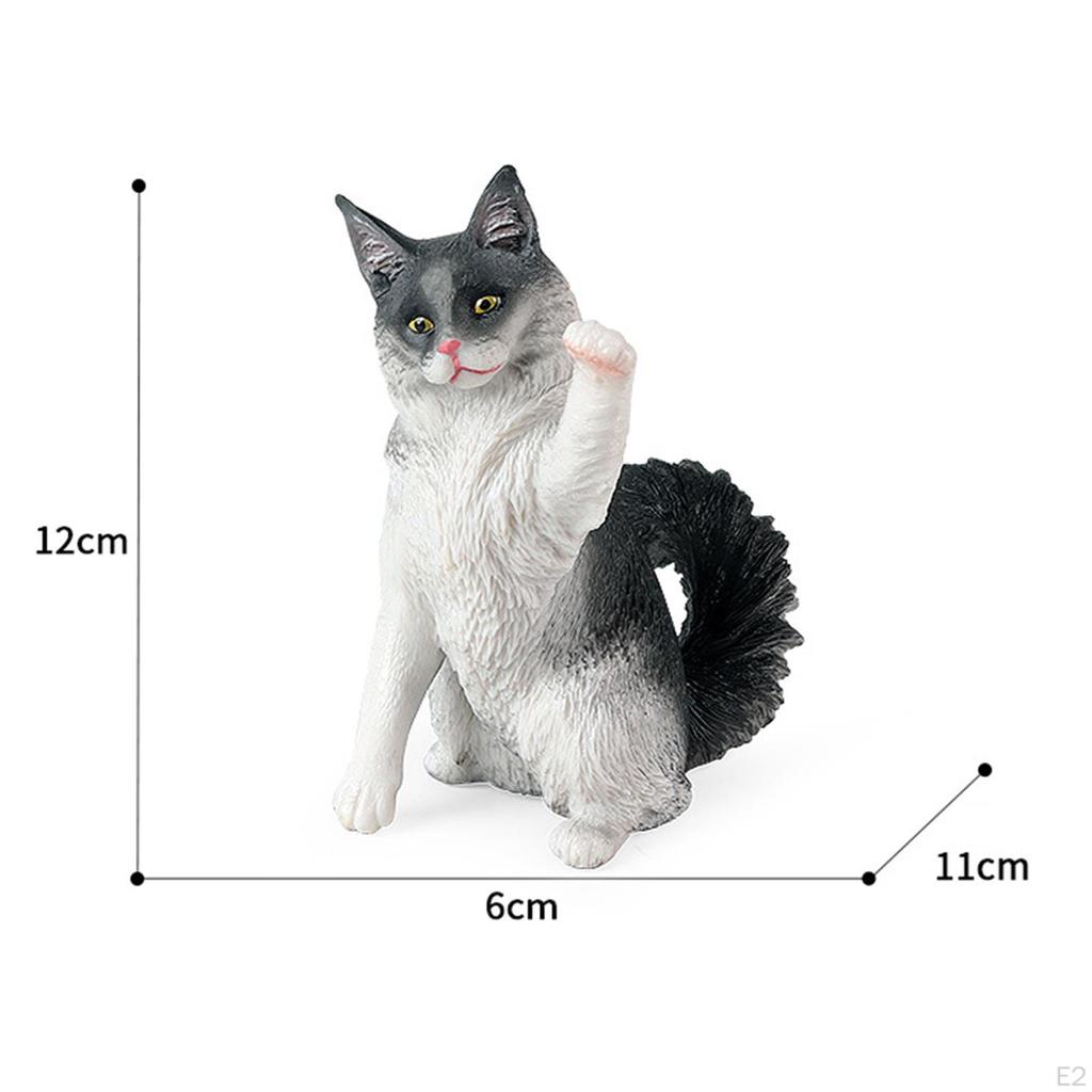 Кошка Животное Модель Мини Фигурки Модели, для Настольного Бара Спальни, Украшения Украшения