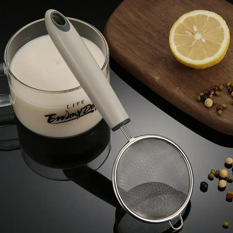 Кухонные принадлежности Большой сетчатый дуршлаг Кастрюля для хот-пота Дуршлаг из нержавеющей стали 304 Мелкая сетка Кухонная утварь Инструменты для фильтрации сока и соевого молока