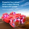 M2 2.4G Светодиодный трюковый автомобиль 4WD с защитой от помех, радиоуправляемый автомобиль с двусторонними светодиодными огнями, 3,7 В 500 мАч, для детей старше 6 лет