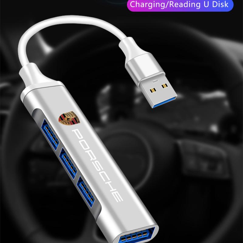 1 шт. Адаптер Type-C на USB Многопортовый распределитель-хаб Для Porsche Boxster Cayenne Panamera Macan Cayman 911 918 996 917 991 Автоаксессуары