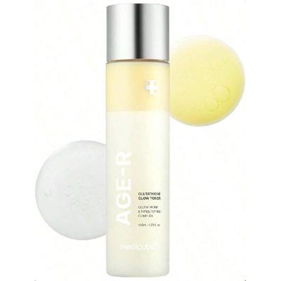 Age-R Glutathione Glow Молочный тонер 140 мл, Низкораздражающий двухфазный тонер для сияющей кожи как стекло с пептидом, Сияние, Увлажнение