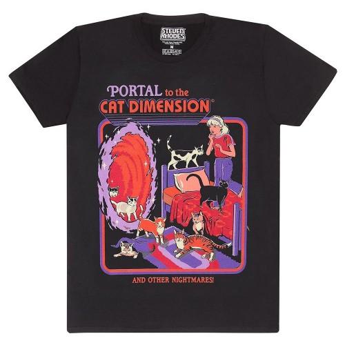 Steven Rhodes Unisex Adult Portal To The Cat Dimension T-Shirt