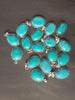 Turquoise Gemstone 925 Sterling Silver Plated Handmade 5 PCs Fancy Pendants Jewelry SEN-268