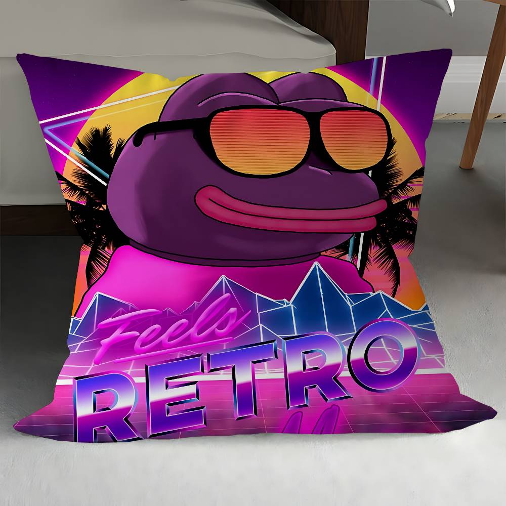 Мультяшный дизайн наволочки P-Пепе Лягушонок, Чехол для подушки, Декор, Праздничный декор