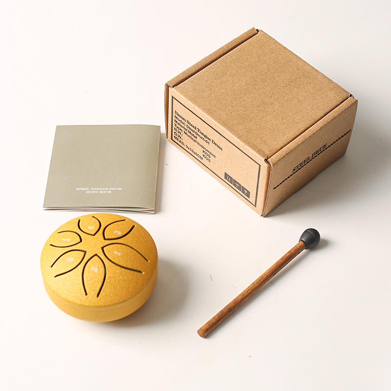 3-inch 6-tone Mini Steel Tongue Drum