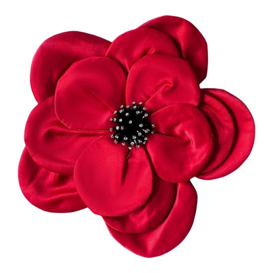 3D Flower Corsage Applique Rhinestone Decor Sweater Dress Blouse Decor DIY Stitching Patch Clothing