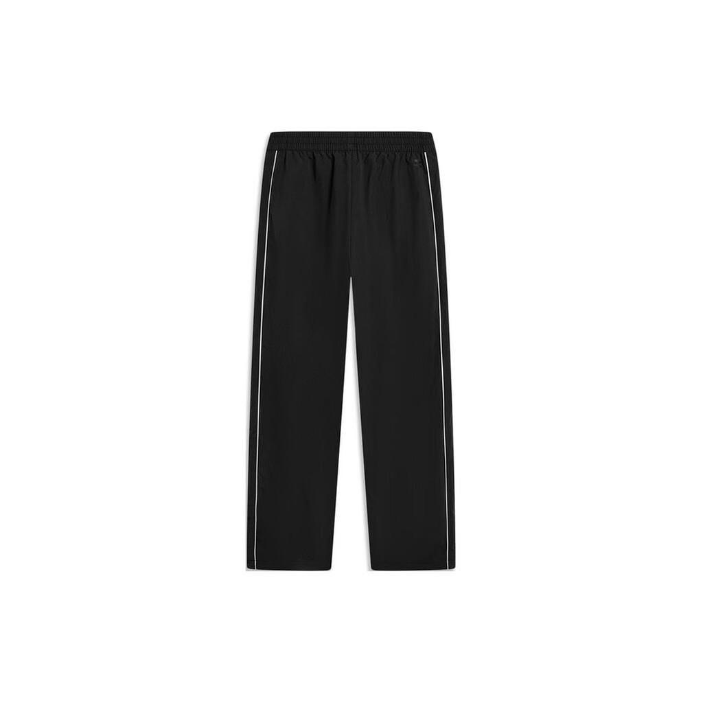 Штаны мужские спортивные Li Ning Sports Lifestyle Series, однотонные, прямые, светоотражающие, трикотажные, черные AYKT831-1