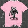 2026 Alien Cat The Short Version Tshirt Unisex Cotton Short Sleeve Tee Horror Graphic Unisex Unisex Retro Movie Casual Tee