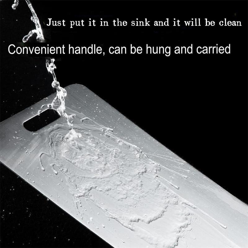 Разделочные доски из титана для кухни, разделочная доска из нержавеющей стали, двухсторонняя разделочная доска из нержавеющей стали 304 для пищевых продуктов