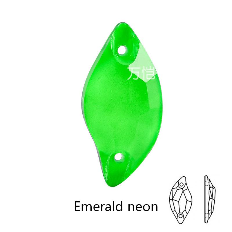 Стекло Лист Ивы Ручная Вышивка Дрель, Русалка Неоновый Флуоресцентный Плоское Дно Сделай Сам Одежда Обувь И Носки Бриллиантовые Ювелирные Аксессуары Стразы