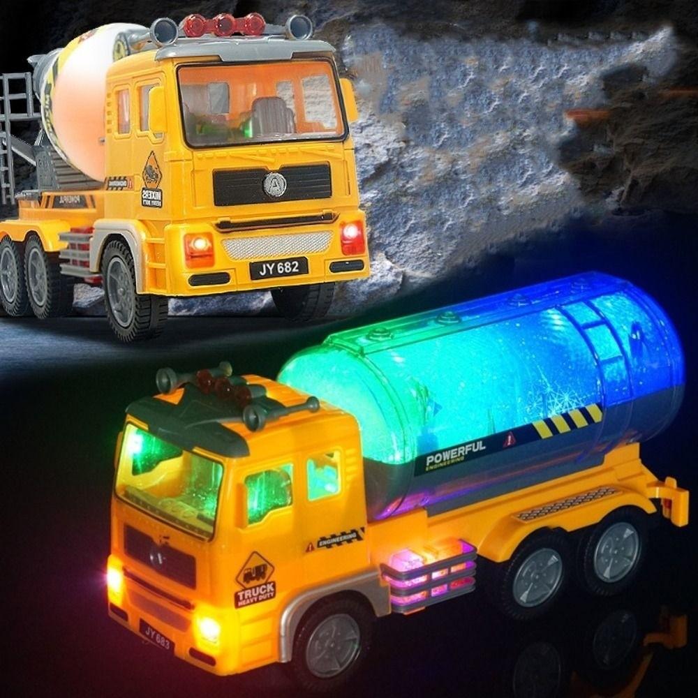 Flashing LED Fire Truck Toy Magnetic Engineering Vehicles Toy  Parent-child Interaction