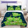 Doolingo-inspired Pattern Bedding,Quilt Set Quilt Cover Pillowcase Home Birthday Gift (1*duvet cover+2*pillowcase,without core)XSJT0917295