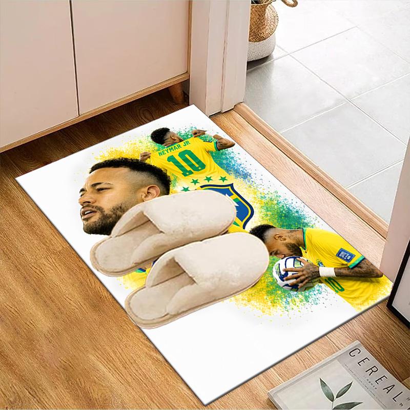 Lucky Football Neymar Journey Rug Game Carpet, Floor Mat for Bedroom Living Room Entryway Rug, Home Decor Idea Gift for Christmas birthday