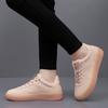 The first layer of cowhide men's and women's low-top soft-soled white shoes outdoor leather fashion versatile casual skateboard shoes