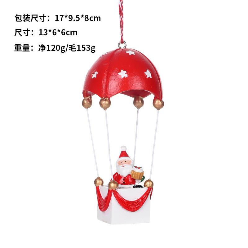 Christmas Tree Hanging Ornaments Resin Snowman Reindeer Santa Decor Home Party Table Desktop Decoration