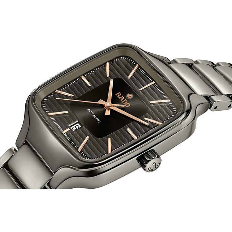 RADO радар серия true self автоматический механический механизм плазменная керамика механика простой мужские часы Швейцарские часы серый циферблат R27077102