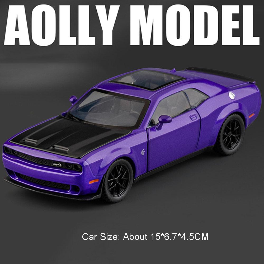 Масштаб 1:32 SRT Hellcat Viper Модель автомобиля Игрушка Амортизация Двери открываются Оттянуть назад Спортивные автомобили Модели Игрушки Металлические украшения