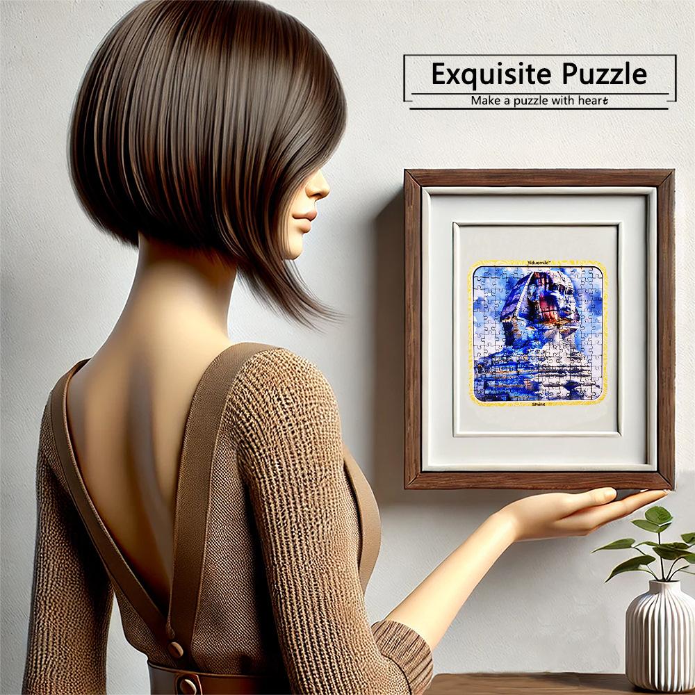 «Сфинкс» — это деревянная головоломка из 144 деталей с уникальными формами, которая подойдет в качестве подарка на день рождения.