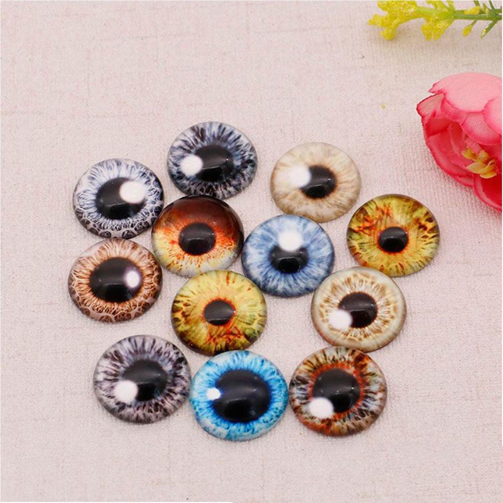 10pairs Funny Toy Animal Dinosaur DIY Crafts Eyeballs Glass Dolls Eyes Time Gem