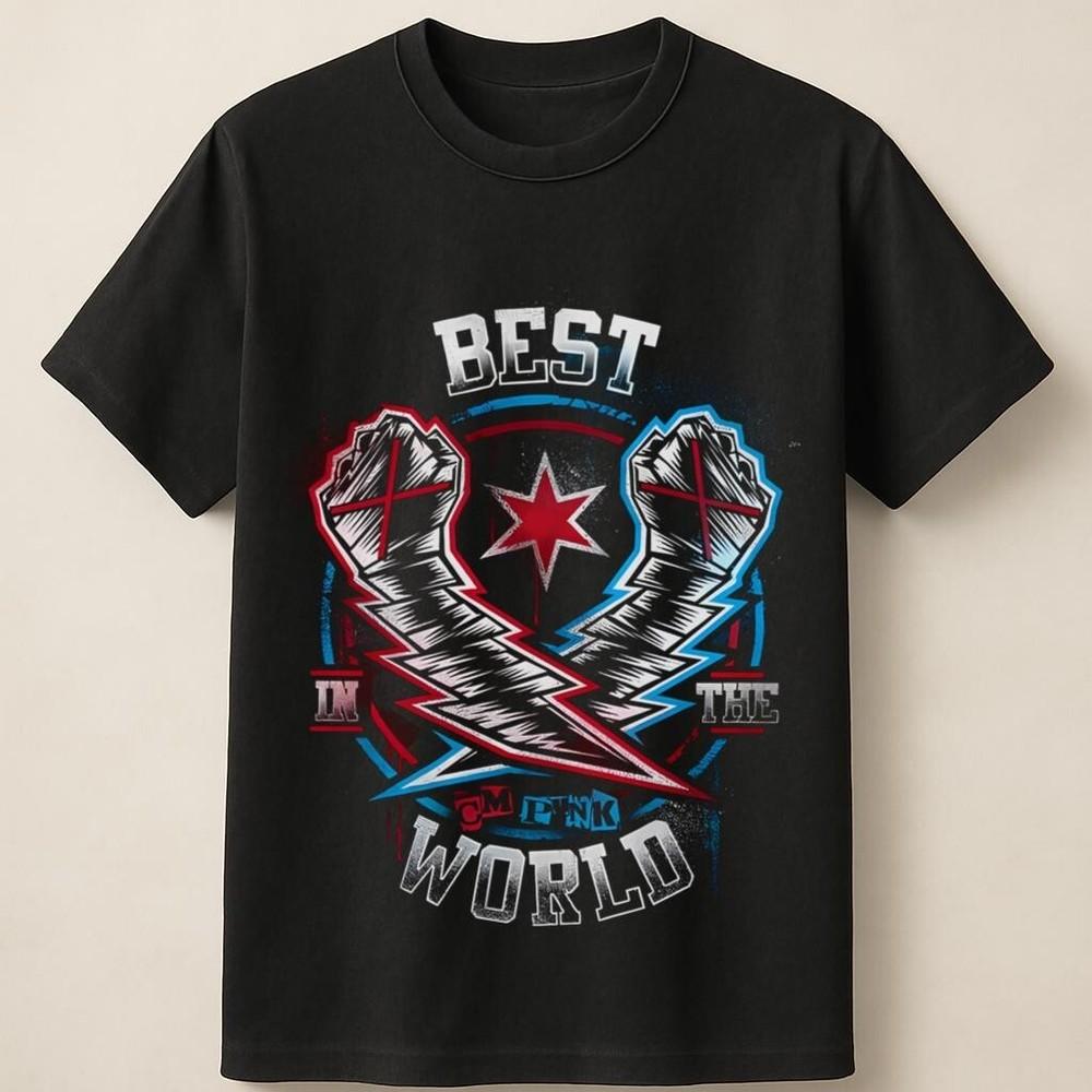 CM Punk Лучший в мире Икона борцовского ринга Унисекс Футболка Унисекс Футболка