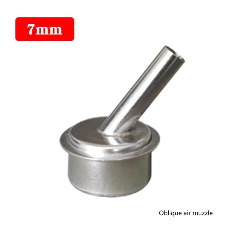 6PCS/Lot 45 Degree Bent Curved Air Nozzle 3/4/5/7/8/10mm For Quick 861 Hot Air Gun Rework Station Nozzle Replacement