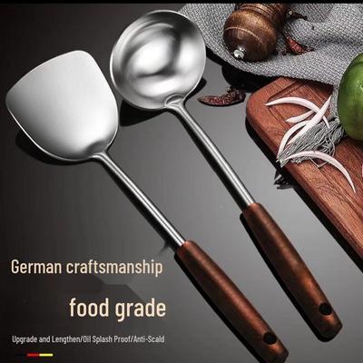 Набор кухонной утвари из утолщенной нержавеющей стали: Лопатка, Ложка, Половник для Жарки