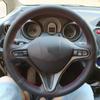 Оригинальный автомобильный чехол на руль для Honda Fit 2009-2013 City Jazz Insight, оплетка из искусственной кожи для рулевого управления