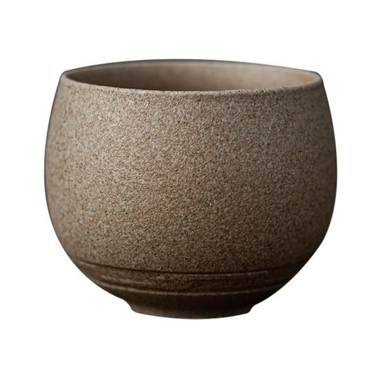 Керамическая чашка ручной работы из камня, японская эстетика ваби, уникальная текстура, несовершенство, чашка для кофе/десерта, декор для стола