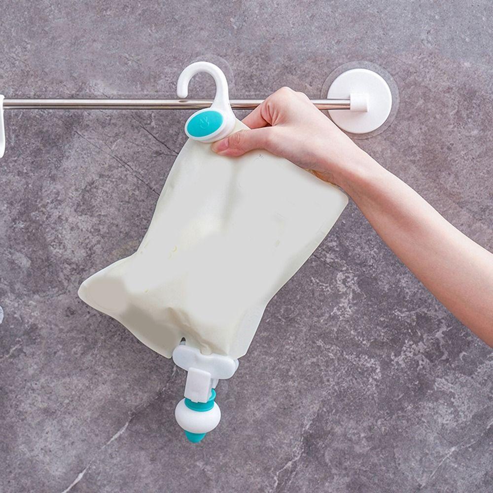 Подвесной дозатор жидкости вверх дном, силиконовый дозатор для геля для душа для дома