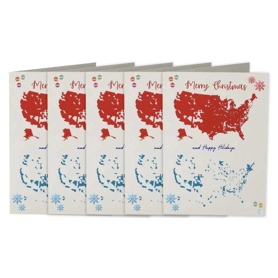 Счастливого Рождества, Америка! Открытка к президентским выборам 2024 года! Поздравительная открытка к патриотическому празднику!