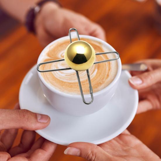 Stainless Steel Coffee Ice Ball for Espresso Reusable Refrigeration Tool with Stand Flavor Enhancer Gadgets