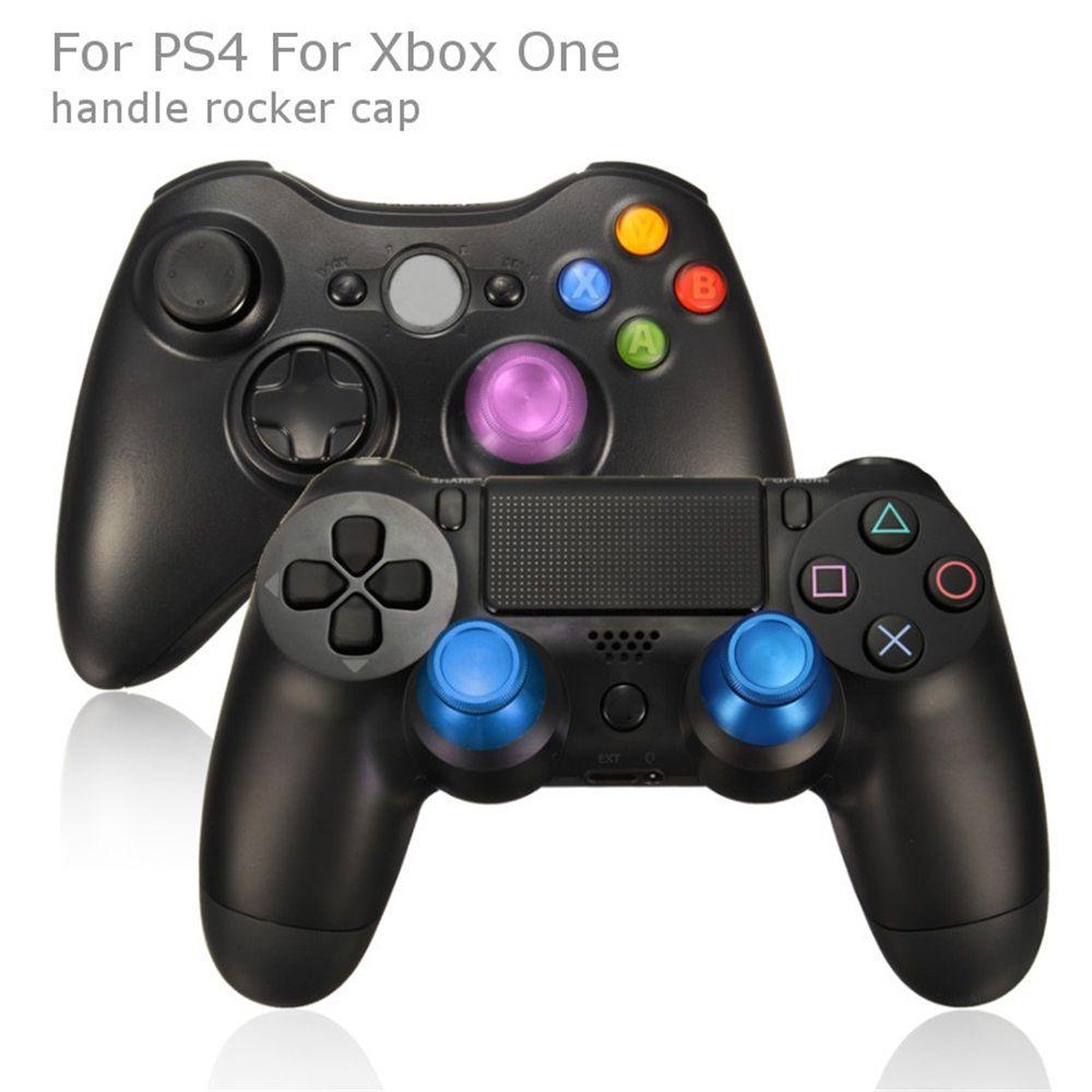 2pcs Colorful Metal Caps Cover Aluminum Analog Thumbstick Controller Joystick Grip