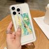 Прозрачный чехол-кошелек с отделением для карт для iPhone 17 16 15 14 13 12 11 Pro Max X XR 7 8 Plus SE, прозрачный, противоударный, мягкий