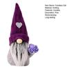 Faceless Doll Ornament Fine Workmanship Cute Christmas Gnome Ornament for Holiday Festive Decoration