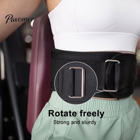 Deadlift Belt Weight Lifting with Fastener Tape Adjustable Lightweight Waist Self-Locking Powerlifting Workout Fitness