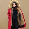Winter Jacket Women's Parkas Thick Warm Fur Lining Long Parke Female Faux Fur Detachable Faux Fur Overcoat Hooded Coat 5XL
