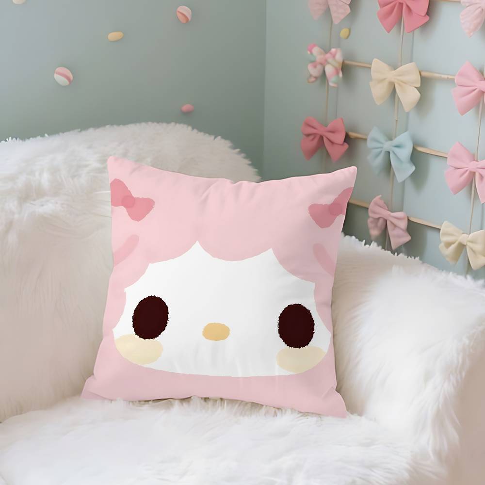 Милый Sanrio Skawaii Чехол Плюшевая Ткань Мягкая Наволочка Двусторонний Принт Чехол для Подушки Домашние Подарки