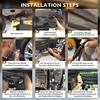 6 шт. Светодиодная лента RGB с переливом цвета под автомобиль, неоновый свет 60*150 90*180, управление через приложение BT, Автотовары