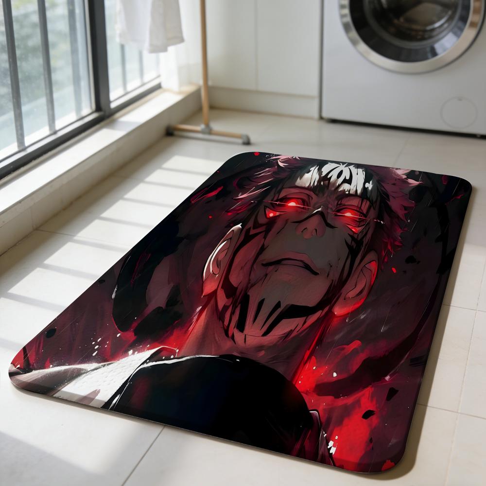 Мультяшный коврик для пола Jujutsu Kaisen, нескользящий, быстросохнущий, из диатомита, для ванной, впитывающий коврик для прихожей