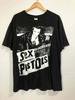 Ремейк футболки Sex Pistols 90-х, графическая, базовая, черная, ретро, унисекс, размеры S-5XL