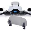 Alpha Rider Windscreen Extension Windscreen Extension Spoiler Air Deflector Windshield Clip-On Universal Fit for