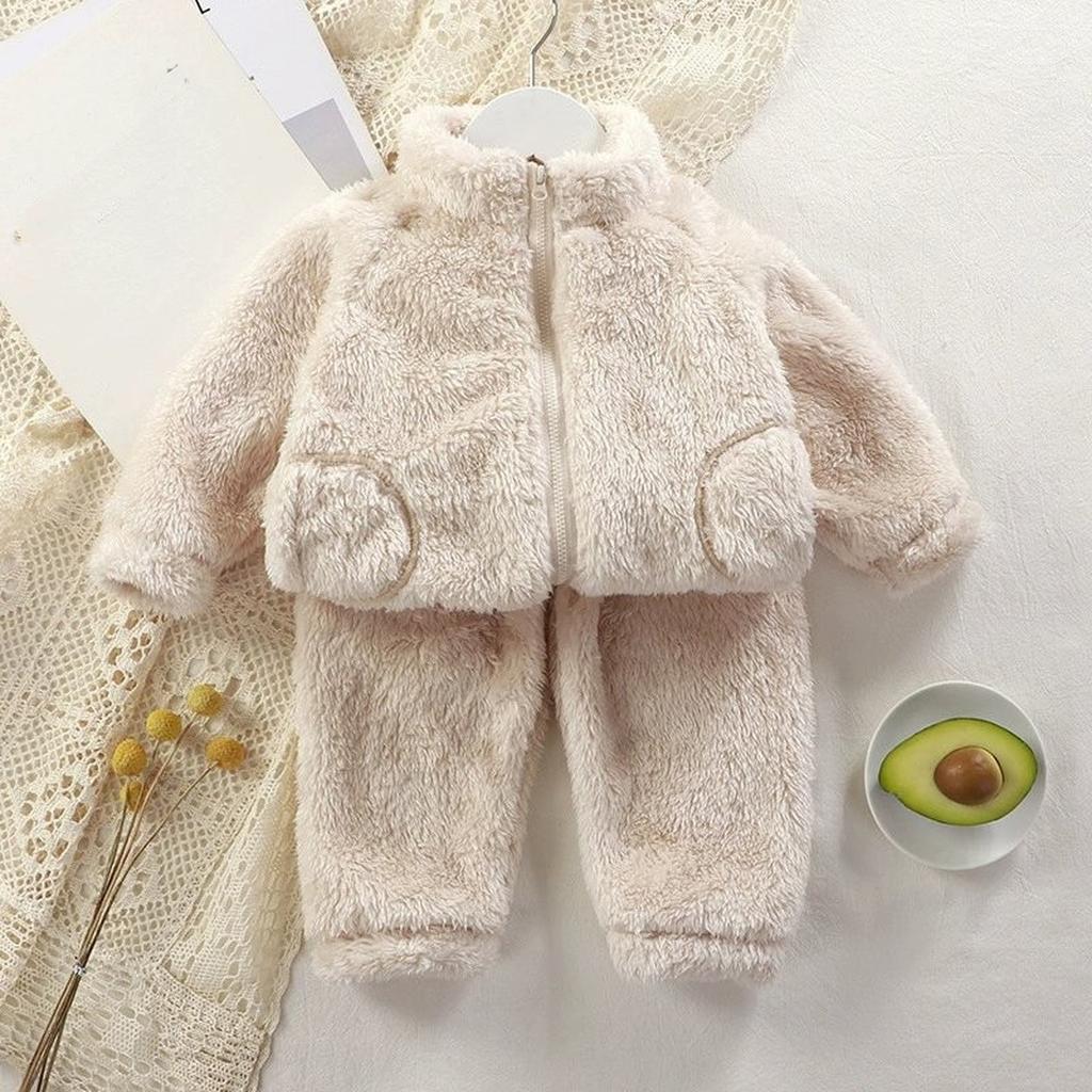 Baby Cute Wool Knit Toddler Pajama Loungewear Set