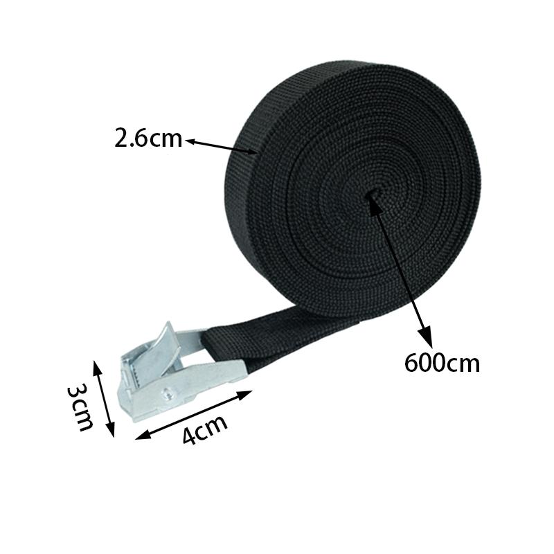 5/10Pieces 6M Buckle Tie-Down Belt Cargo Straps For Car Motorcycle Bike With Metal Buckle Tow Rope Strong Ratchet Belt for Lugga