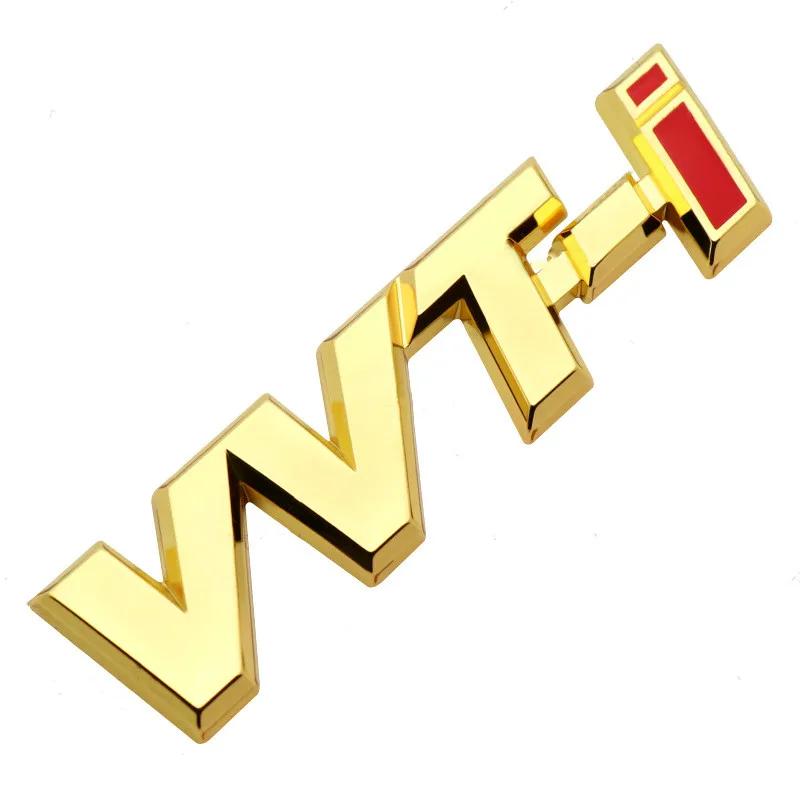 3D Металлическая Буква Логотип VVTi Эмблема на Крыло Автомобиля Значок на Задний Багажник Для Toyota Camry Corolla Yaris RAV4 Auris VVT I Наклейка Аксессуары